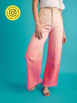 The Clothing Factory - Pink ombre Denim Jeans