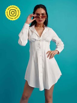 The Clothing Factory - Box Pleated Shirt Dress