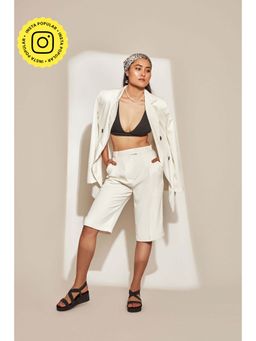 The Clothing Factory - White Oversized Overcoat