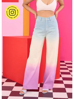 The Clothing Factory - Emily In Paris Lavender Ombre Dyed Jeans