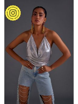 The Clothing Factory - Silver Chainmail Top
