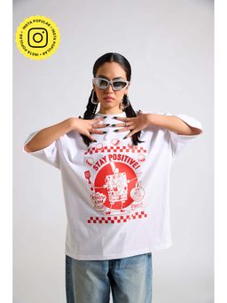 The Clothing Factory - Stay Positive Oversized T-Shirt