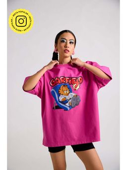 The Clothing Factory - Garfield Grampy Printed Oversized T-Shirt