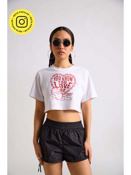 The Clothing Factory - Garfield You Know You Love Me Crop T-Shirt