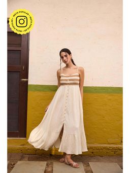 The Clothing Factory - Women Cotton Brown Comfortable Maxi Dress