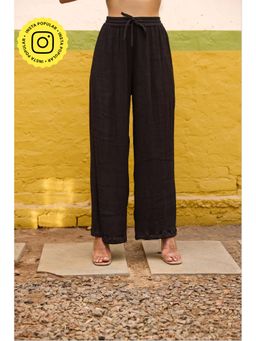 The Clothing Factory - Women Crepe Black Comfortable Trouser