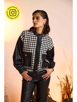 The Clothing Factory - Structured Houndstooth Jacket