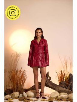 The Clothing Factory - Red Solid Mini Dress