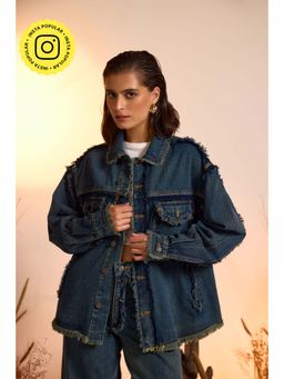 The Clothing Factory - Vintage Wash Distressed Oversized Jacket