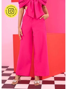 The Clothing Factory - Emily In Paris Pink Wide Leg Trousers