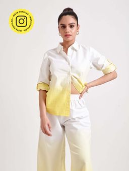 The Clothing Factory - Yellow Ombre Oversized Shirt