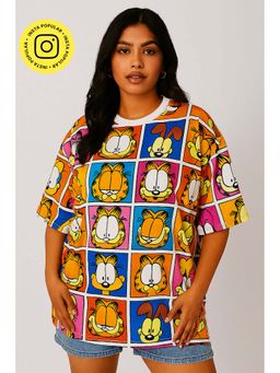 The Clothing Factory - Multi-Colour Garfield Comic Panel Oversized T-shirt