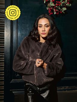 The Clothing Factory - Luxe Charcoal Grey Faux Fur Jacket