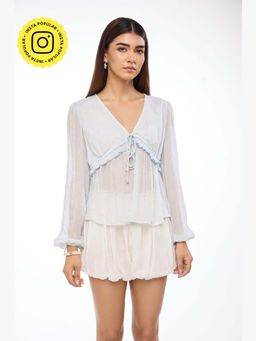 The Clothing Factory - Bluebell Whisper Top