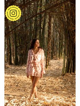 The Clothing Factory - Women's Floral Frilled Top and Mini Skirt