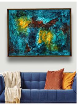 The Art House - Abstract Painting Multicolor (40X30 Inches)