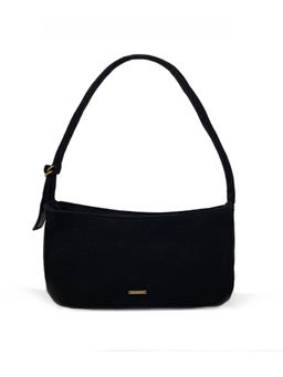 EcoRight - Classic Black Baguette Shoulder Bag