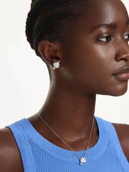 SWAROVSKI - Women Idyllian Mixed Cuts Heart with Arrow Rose Gold Plated Necklace Set