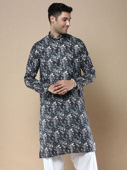 Sanwara - Multi-Color Mens Designer & Stylish Printed Traditional Cotton Kurta