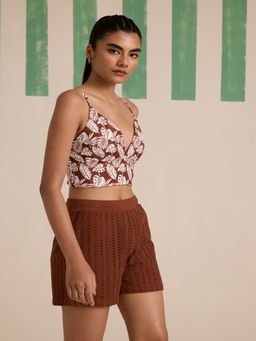 Muvazo - Cacao Weave Shorts