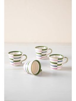 Freedom Tree - Gyamati Stripes Tea Cup (Set of 4)