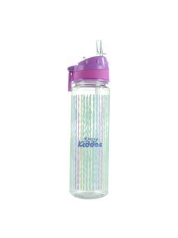Smily Kiddos - Straight Water Bottle with Flip Top Nozzle Ribbon Theme (M)
