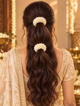 Hair Drama Co. - Scented Mogra Gajra Scrunchies - Set of 2
