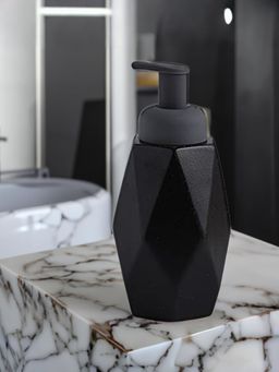 The Better Home - Black Soap Dispenser Bottle, 400ml
