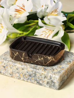 The Better Home - Black Marble Soap Dish