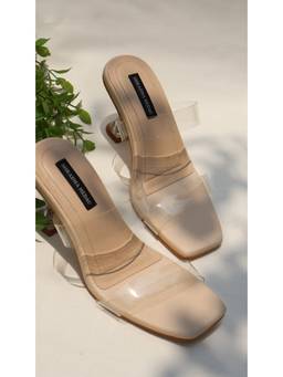 Shradha Hedau Footwear Couture - Beige Open Toe Heels