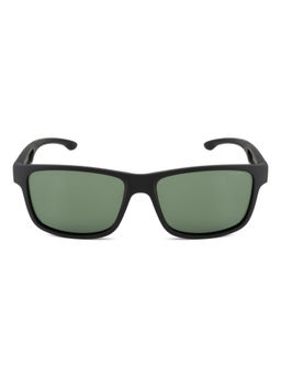 Opium Eyewear - Men Wayfarer Sunglass Polarized & UV Protection Green Lens (OP-10371-C01-57) (57)
