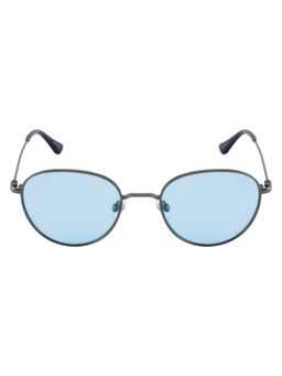 Opium Eyewear - Unisex Round Sunglass 100% UV Protection Blue Lens (OP-10386-C05-53) (53)