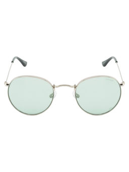 Opium Eyewear - Unisex Round Sunglass 100% UV Protection Green Lens (OP-10387-C06-52) (52)