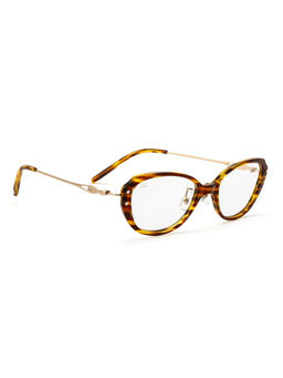 PERKEY - Full Rim Oval Glossy Small Spectacles For Women (OPTL0025-C3) (49)