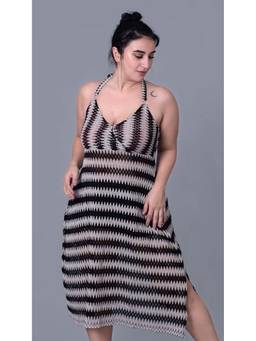 Keepfit - Women's Plus Size Crochet Halter Neck Swimwear Cover Up