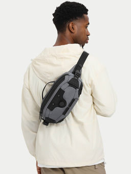 Ozuko - FLEXPOUCH Range Grey Soft Waist Belt Bag