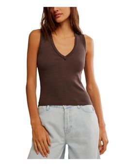 Free People - Neria Tank Top - Brown