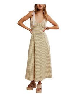 Free People - Cecelia Midi Dress - Beige