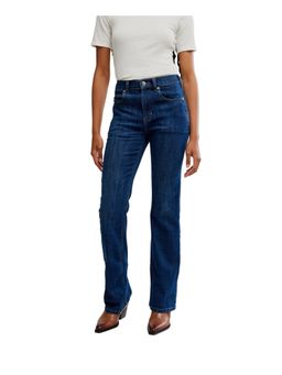 Free People - Double Knot High Rise Straight Jeans - Blue