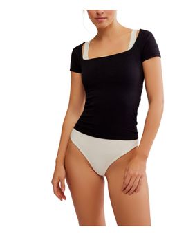 Free People - Clean Lines Baby T-shirt - Black