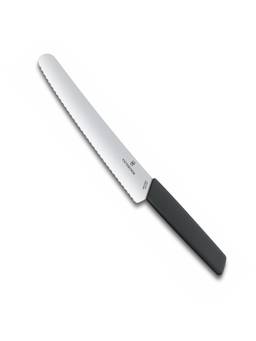 Victorinox - Swiss Modern Bread & Pastry Knife Wavy Edge Black