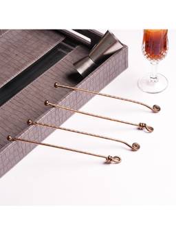 SAGE KONCPT - Stainless Steel Bar Stirrer Rose Gold Finish