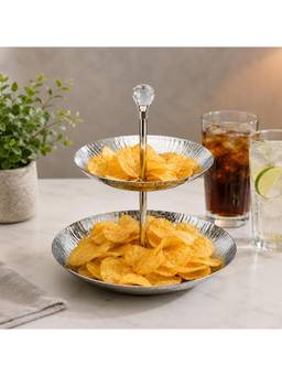 SAGE KONCPT - Stainless Steel Sun 2-Tier Nut Bowl