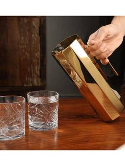 SAGE KONCPT - Stainless Steel Aura Water Jug Rose Gold Finish
