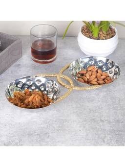 SAGE KONCPT - Stainless Steel Diamond Decorative Bowl Set of 2