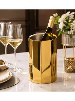 SAGE KONCPT - Aura Stainless Steel Wine Chiller Gold Finish