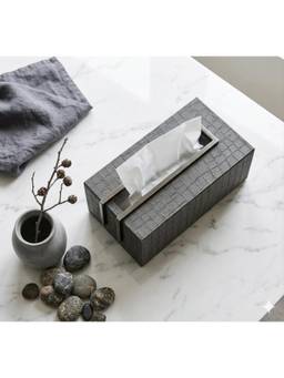 SAGE KONCPT - Wooden Tissue Box Grey