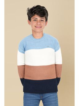 Allen Solly - Boys Multi Patterned Regular Fit Sweater