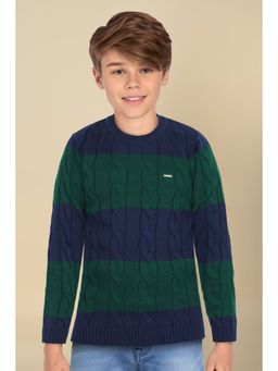 Allen Solly - Boys Multi Patterned Regular Fit Sweater