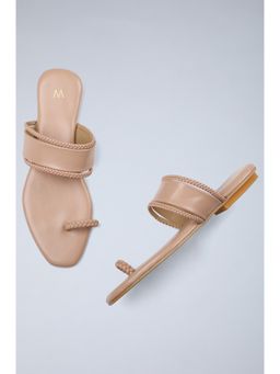 W - Blush Solid One Toe Flat